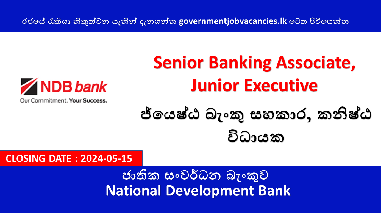 Senior Banking Associate, Junior Executive